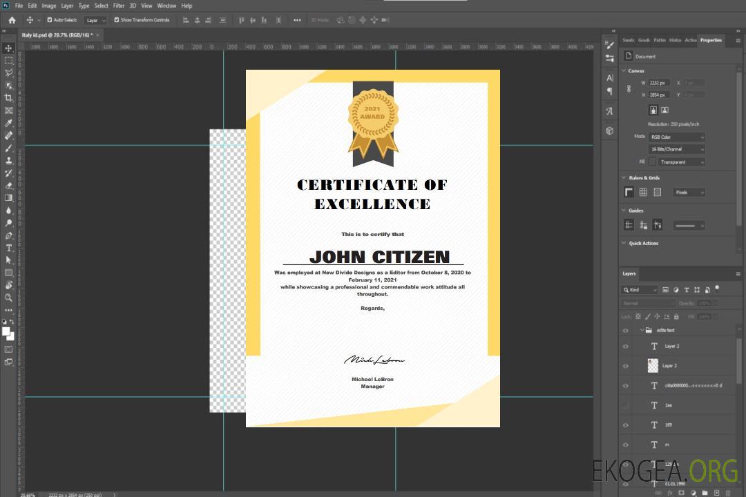 Certificat d'excellence aux États-Unis template Certificat d'excellence aux États-Unis template